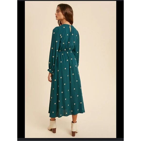 In Loom Hazel Embroidered Bohemian all over speckled floral M - Picture 9 of 12